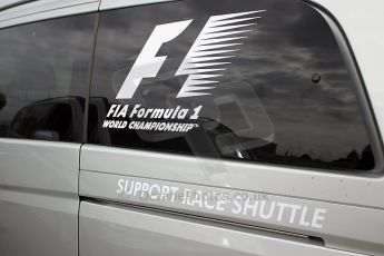 © Octane Photographic Ltd. 2011. European Formula1 GP, Friday 24th June 2011. GP2 Practice. Official Mercedes support race shuttle. Digital Ref: 0082CB1D6155