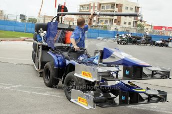 © Octane Photographic Ltd. 2011. European Formula1 GP, Friday 24th June 2011. GP2 Practice. Carlin's mobile garage. Digital Ref: 0082CB1D6167
