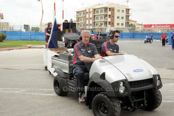 © Octane Photographic Ltd. 2011. European Formula1 GP, Friday 24th June 2011. GP2 Practice. iSport International's mobile garage. Digital Ref: 0082CB1D6169