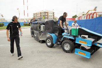 © Octane Photographic Ltd. 2011. European Formula1 GP, Friday 24th June 2011. GP2 Practice. Ocean Racing Technology's mobile Garage. Digital Ref: 0082CB1D6178