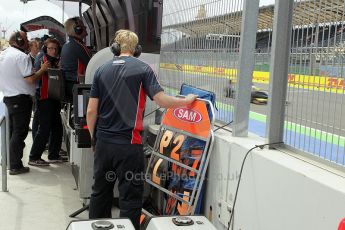 © Octane Photographic Ltd. 2011. European Formula1 GP, Friday 24th June 2011. GP2 Practice. iSport International pitwall. Digital Ref: 0082CB1D6427