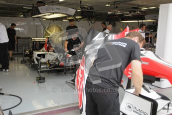 © Octane Photographic Ltd. 2011. European Formula1 GP, Friday 24th June 2011. Formula 1 paddock. Marussia Virgin Racing Digital Ref:  0086CB1D6192