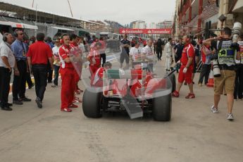 © Octane Photographic Ltd. 2011. European Formula1 GP, Friday 24th June 2011. Formula 1 paddock. F1 Pit Lane Atmosphere Digital Ref: 0086CB1D6694