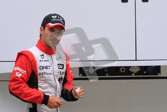 © Octane Photographic Ltd. 2011. European Formula1 GP, Friday 24th June 2011. Formula 1 paddock. Timo Glock - Marussia Virgin Racing Digital Ref:  0086LW7D5954