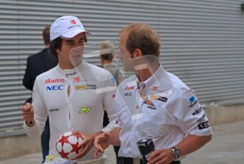 © Octane Photographic Ltd. 2011. European Formula1 GP, Friday 24th June 2011. Formula 1 paddock. Sergio Perez - Sauber F1 Team Digital Ref: 0086LW7D5963
