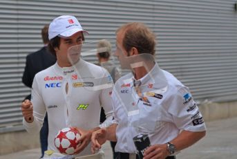 © Octane Photographic Ltd. 2011. European Formula1 GP, Friday 24th June 2011. Formula 1 paddock. Sergio Perez - Sauber F1 Team Digital Ref:  0086LW7D5963