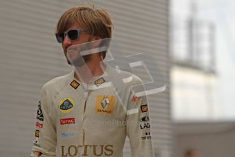 © Octane Photographic Ltd. 2011. European Formula1 GP, Friday 24th June 2011. Formula 1 paddock. Nick Heidfeld -  Lotus Renault GP Digital Ref:  0086LW7D5984