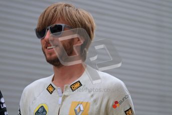 © Octane Photographic Ltd. 2011. European Formula1 GP, Friday 24th June 2011. Formula 1 paddock. Nick Heidfeld - Lotus Renault GP Digital Ref: 0086LW7D5991