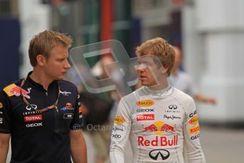 © Octane Photographic Ltd. 2011. European Formula1 GP, Friday 24th June 2011. Formula 1 paddock. Sebastian Vettel - Red Bull Racing Digital Ref:  0086LW7D6009