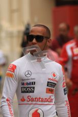 © Octane Photographic Ltd. 2011. European Formula1 GP, Friday 24th June 2011. Formula 1 paddock. Lewis Hamilton - Vodafone McLaren Mercedes. Digital Ref: 0086LW7D6118