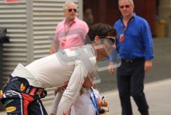 © Octane Photographic Ltd. 2011. European Formula1 GP, Friday 24th June 2011. Formula 1 paddock. Mark Webber - Red Bull Racing Digital Ref: 0086LW7D6144