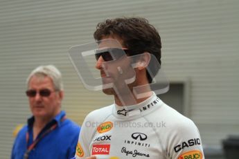 © Octane Photographic Ltd. 2011. European Formula1 GP, Friday 24th June 2011. Formula 1 paddock. Mark Webber - Red Bull Racing Digital Ref:  0086LW7D6147