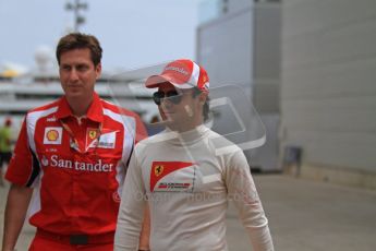 © Octane Photographic Ltd. 2011. European Formula1 GP, Friday 24th June 2011. Formula 1 paddock. Felipe Massa - Scuderia Ferrari Marlboro Digital Ref:  0086LW7D6168