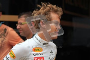 © Octane Photographic Ltd. 2011. European Formula1 GP, Friday 24th June 2011. Formula 1 paddock. Sebastian Vettel - Red Bull Racing Digital Ref: 0086LW7D6173