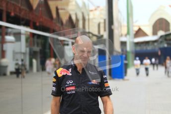 © Octane Photographic Ltd. 2011. European Formula1 GP, Friday 24th June 2011. Formula 1 paddock. Adrian Newey - Red Bull Racing Digital Ref: 0086LW7D6186