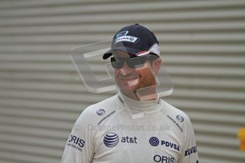 © Octane Photographic Ltd. 2011. European Formula1 GP, Friday 24th June 2011. Formula 1 paddock. Rubens Barrichello - AT&T Williams Digital Ref: 0086LW7D6192