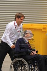 © Octane Photographic Ltd. 2011. European Formula1 GP, Friday 24th June 2011. Formula 1 paddock. Sir Frank Williams - AT&T Williams Digital Ref: 0086LW7D6201
