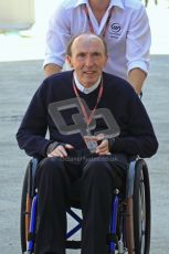 © Octane Photographic Ltd. 2011. European Formula1 GP, Saturday 25th June 2011. Formula 1 paddock. Sir Frank Williams - AT&T Williams Digital Ref: 0087LW7D6248