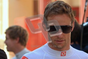 © Octane Photographic Ltd. 2011. European Formula1 GP, Saturday 25th June 2011. Formula 1 paddock. Jenson Button. - Vodafone McLaren Mercedes Digital Ref: 0087LW7D6253