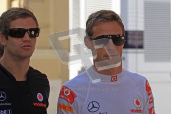 © Octane Photographic Ltd. 2011. European Formula1 GP, Saturday 25th June 2011. Formula 1 paddock. Jenson Button. - Vodafone McLaren Mercedes Digital Ref:  0087LW7D6257