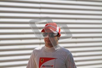 © Octane Photographic Ltd. 2011. European Formula1 GP, Saturday 25th June 2011. Formula 1 paddock. Felipe Massa - Scuderia Ferrari Marlboro Digital Ref: 0087LW7D6288