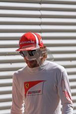 © Octane Photographic Ltd. 2011. European Formula1 GP, Saturday 25th June 2011. Formula 1 paddock. Fernando Alonso - Scuderia Ferrari Marlboro Digital Ref: 0087LW7D6297
