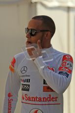 © Octane Photographic Ltd. 2011. European Formula1 GP, Saturday 25th June 2011. Formula 1 paddock. Lewis Hamilton - Vodafone McLaren Mercedes Digital Ref: 0087LW7D6317