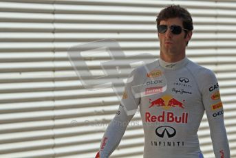 © Octane Photographic Ltd. 2011. European Formula1 GP, Saturday 25th June 2011. Formula 1 paddock. Mark Webber - Red Bull Racing Digital Ref: 0087LW7D6333