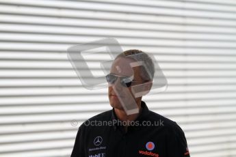 © Octane Photographic Ltd. 2011. European Formula1 GP, Saturday 25th June 2011. Formula 1 paddock. Martin Whitmarsh - Vodafone McLaren Mercedes Digital Ref: 0087LW7D6334