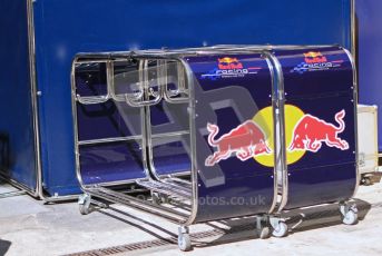 © Octane Photographic Ltd. 2011. European Formula1 GP, Saturday 25th June 2011. Formula 1 paddock. Red Bull Racing Tire Trolley Digital Ref: 0087LW7D6374