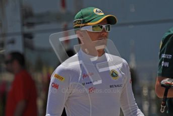 © Octane Photographic Ltd. 2011. European Formula1 GP, Saturday 25th June 2011. Formula 1 paddock. Heikki Kovalainen - Team Lotus Digital Ref: 0087LW7D6387