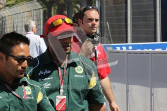 © Octane Photographic Ltd. 2011. European Formula1 GP, Sunday 26th June 2011. F1 Paddock Sunday. Tony Fernandes - Team Lotus Digital Ref: 0089CB1D9646