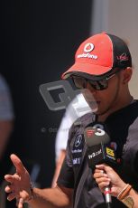 © Octane Photographic Ltd. 2011. European Formula1 GP, Sunday 26th June 2011. F1 Paddock Sunday. Lewis Hamilton - Vodafone McLaren Mercedes Digital Ref: 0089LW7D6413