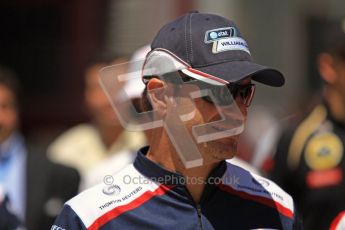 © Octane Photographic Ltd. 2011. European Formula1 GP, Sunday 26th June 2011. F1 Paddock Sunday. Rubens Barrichello - AT&T Williams Digital Ref: 0089LW7D6435