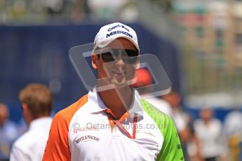 © Octane Photographic Ltd. 2011. European Formula1 GP, Sunday 26th June 2011. F1 Paddock Sunday. Adrian Sutil - Force India F1 Team Digital Ref: LW7D6462
