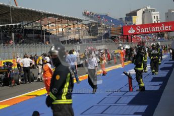 © Octane Photographic Ltd. 2011. European Formula1 GP, Sunday 26th June 2011. GP2 Sunday race. Forming Up on Grid. Digital Ref: 0090CB1D9134