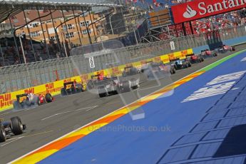 © Octane Photographic Ltd. 2011. European Formula1 GP, Sunday 26th June 2011. GP2 Sunday race. Start of Race 2. Digital Ref: 0090CB1D9213