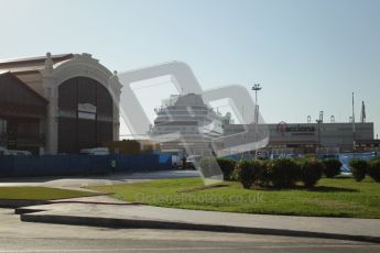 © Octane Photographic Ltd. 2011. European Formula1 GP, Sunday 26th June 2011. GP3 Sunday race. Just park the ocean liner for a better view. Digital Ref: 0091CB1D8494