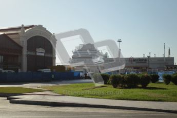 © Octane Photographic Ltd. 2011. European Formula1 GP, Sunday 26th June 2011. GP3 Sunday race. Just park the ocean liner for a better view. Digital Ref:  0091CB1D8494