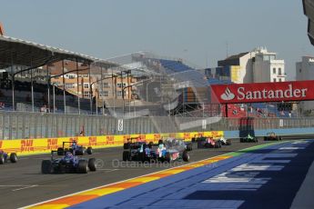 © Octane Photographic Ltd. 2011. European Formula1 GP, Sunday 26th June 2011. GP3 Sunday race. The lights go off - they're away!. Digital Ref: 0091CB1D8622