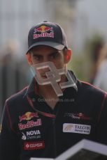 © Octane Photographic Ltd. 2011. Formula 1 World Championship – Italy – Monza – 11th September 2011. Race Day in the Paddock. Sebastien Buemi in the paddock before the race. Digital Ref : 0193LW7D6263