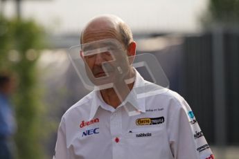 © Octane Photographic Ltd. 2011. Formula 1 World Championship – Italy – Monza – 11th September 2011. Race Day in the Paddock. Peter Sauber in the track before the race. Digital Ref : 0193LW7D6272