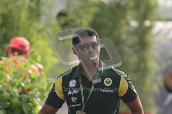 © Octane Photographic Ltd. 2011. Formula 1 World Championship – Italy – Monza – 11th September 2011t. Race Day in the Paddock. Karun Chandok in the paddock. Digital Ref : 0193LW7D6292