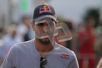 © Octane Photographic Ltd. 2011. Formula 1 World Championship – Italy – Monza – 11th September 2011. Race Day in the Paddock. Jamie Alguersuri walking into the paddock before the race. Digital Ref : 0193LW7D6380