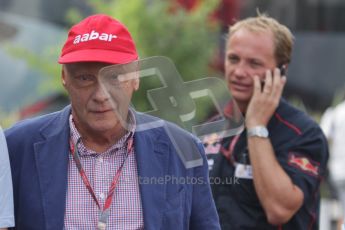 © Octane Photographic Ltd. 2011. Formula 1 World Championship – Italy – Monza – 11th September 2011. Race Day in the Paddock. Nikki Laudi in the paddock before the race. Digital Ref : 0193LW7D6388