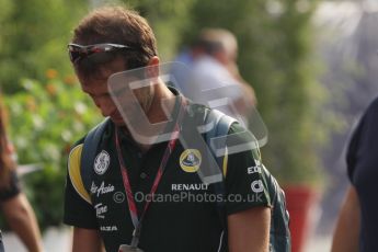 © Octane Photographic Ltd. 2011. Formula 1 World Championship – Italy – Monza – 11th September 2011. Race Day in the Paddock. Jarno Trulli in the paddock before the race. Digital Ref : 0193LW7D6436