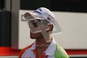 © Octane Photographic Ltd. 2011. Formula 1 World Championship – Italy – Monza – 11th September 2011. Race Day in the Paddock. Adrain Sutil walking into the paddock before the race. Digital Ref : 0193LW7D6488