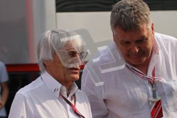 © Octane Photographic Ltd. 2011. Formula 1 World Championship – Italy – Monza – 11th September 2011. Race Day in the Paddock. Bernie Ecclestone, F1 Supremo in the paddock before the race. Digital Ref : 0193LW7D6571