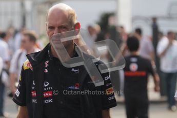 © Octane Photographic Ltd. 2011. Formula 1 World Championship – Italy – Monza – 11th September 2011. Race Day in the Paddock. Adrian Newey in the paddock this morning before the F1 race. Digital Ref : 0193LW7D6693