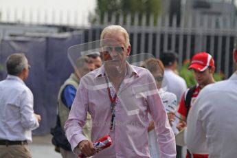 © Octane Photographic Ltd. 2011. Formula 1 World Championship – Italy – Monza – 11th September 2011. Race Day in the Paddock. John Button, Jenson's dad walking through the paddock. Digital Ref : 0193LW7D6958